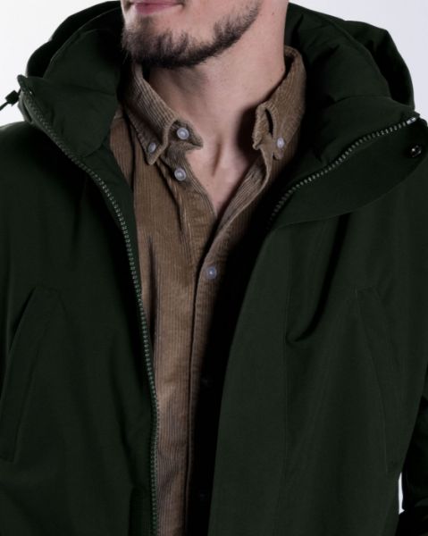 Image de Veste longue capuche zippée 2 XL KAKI