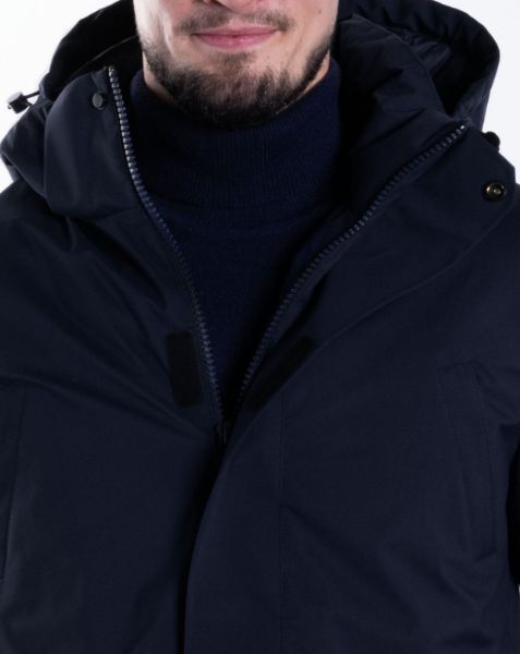 Image de Veste longue capuche zippée 3 XL BLEU NUIT