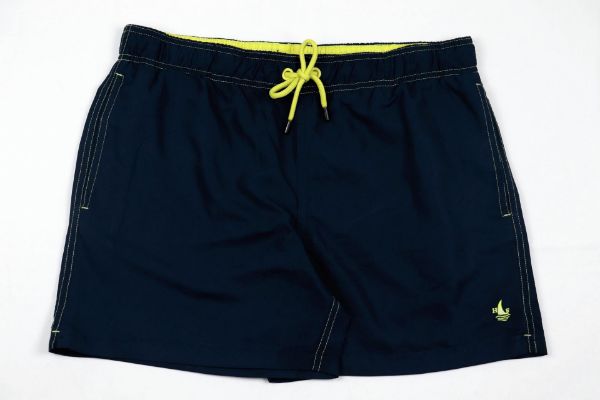 Image de Short de bain uni XL MARINE / JAUNE