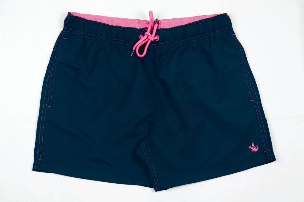 Image de Short de bain uni 2 XL MARINE / ROSE