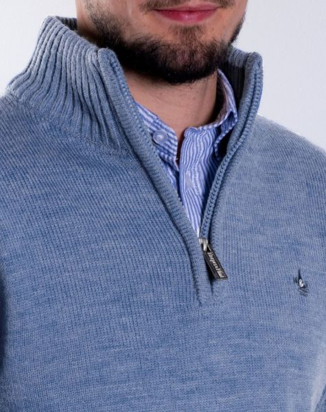 Image de Pull laine col camionneur 3 XL CIEL