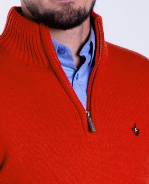 Image de Pull laine col camionneur 2 XL ROUGE