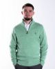 Image de Pull laine col camionneur L VERT MENTHE