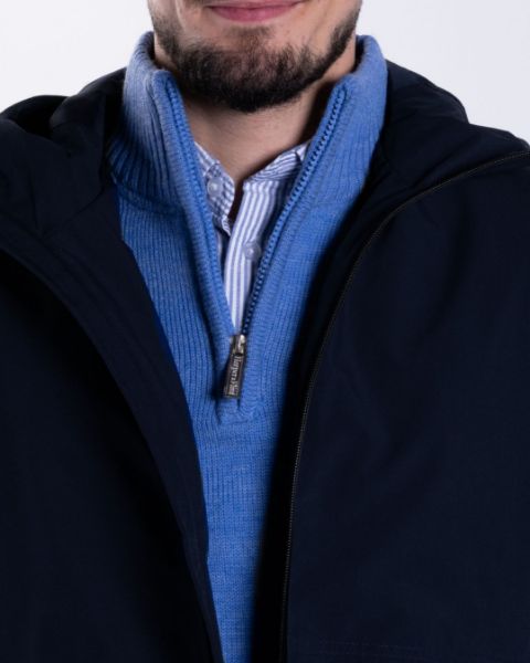 Image de Veste coupe-vent capuche unité XL BLEU NUIT