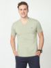 Image de T shirt coton bio-wash col V 4 XL KAKI
