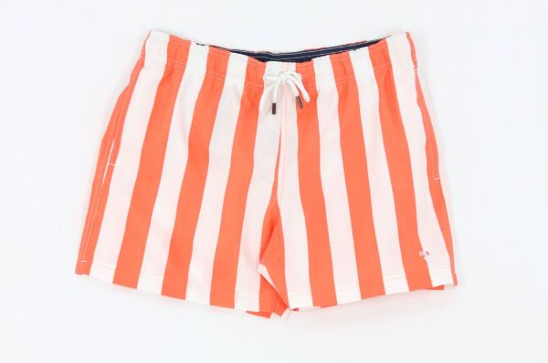 Image de Short de bain larges rayures M CORAIL