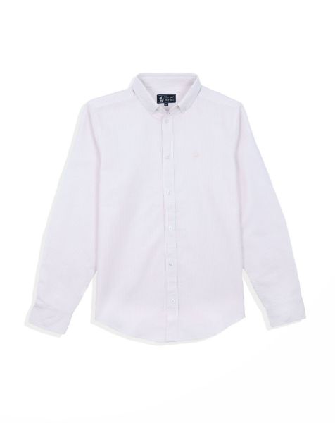 Image de Chemise regular fit Oxford fines rayures XL ROSE