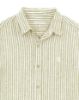 Image de Chemise lin manches longues rayée 4 XL KAKI