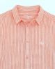 Image de Chemise lin manches longues rayée 2 XL ORANGE