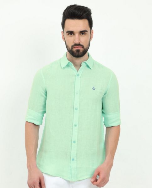 Image de Chemise lin unie XL AQUA