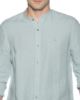 Image de Chemise lin unie col Mao XL CELADON