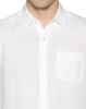 Image de Chemise lin manches courtes L BLANC