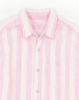Image de Chemise en lin manches longues larges rayures XL ROSE