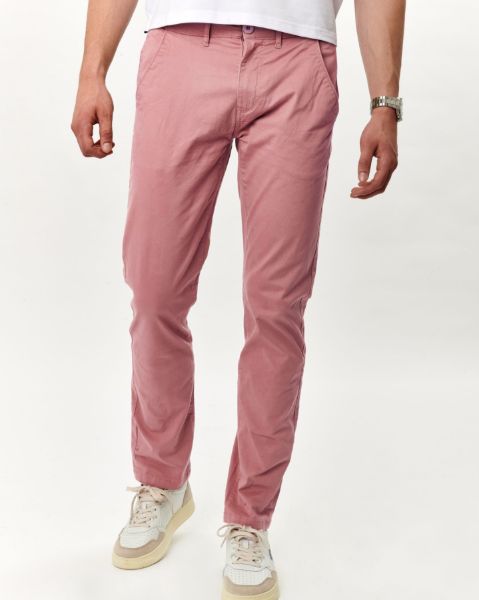 Image de Pantalon coton - élasthane 40 ROSE