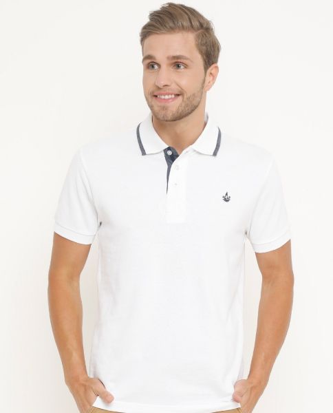 Image de Polo uni coton piqué 4 XL BLANC