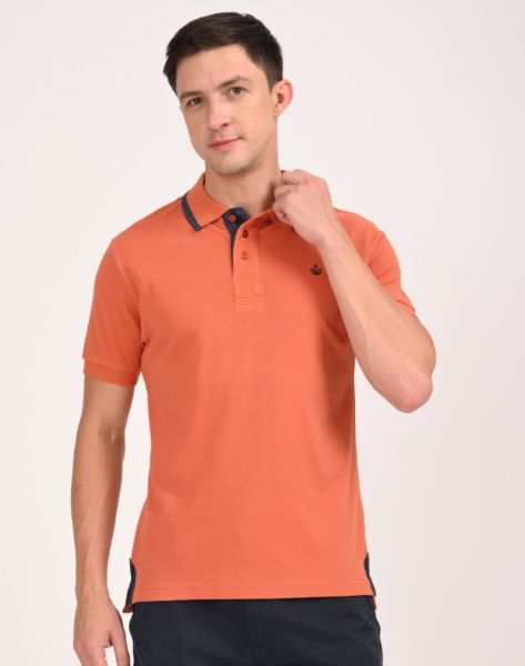 Image de Polo uni coton piqué XL COGNAC