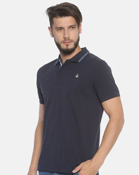 Image de Polo uni coton piqué XL MARINE/ BLANC