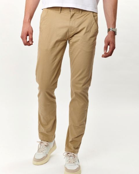 Image de Pantalon coton - élasthane 42 BEIGE