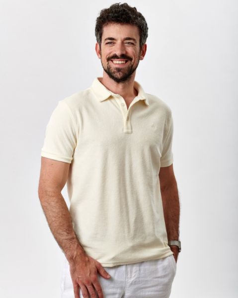 Image de Polo velours éponge uni 4 XL CREME