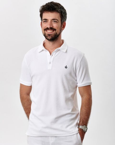 Image de Polo velours éponge uni 3 XL BLANC