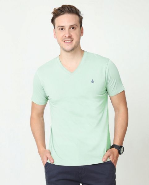 Image de T shirt coton bio-wash col V 3 XL AQUA