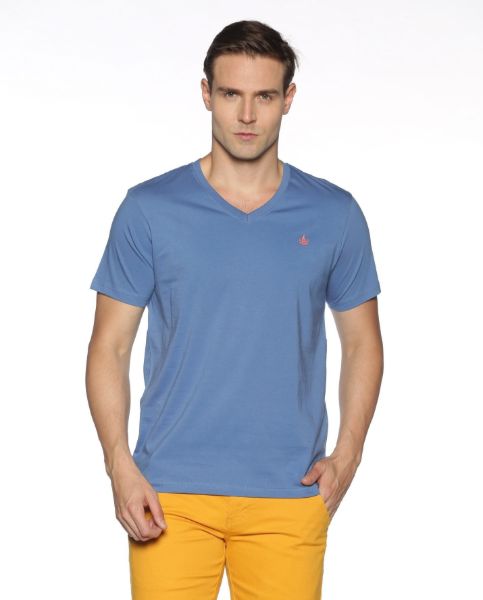 Image de T shirt coton bio-wash col V XL OCEAN