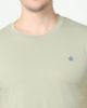 Image de T shirt coton bio-wash col rond L CELADON