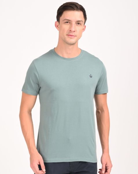 Image de T shirt coton bio-wash col rond M LAGON