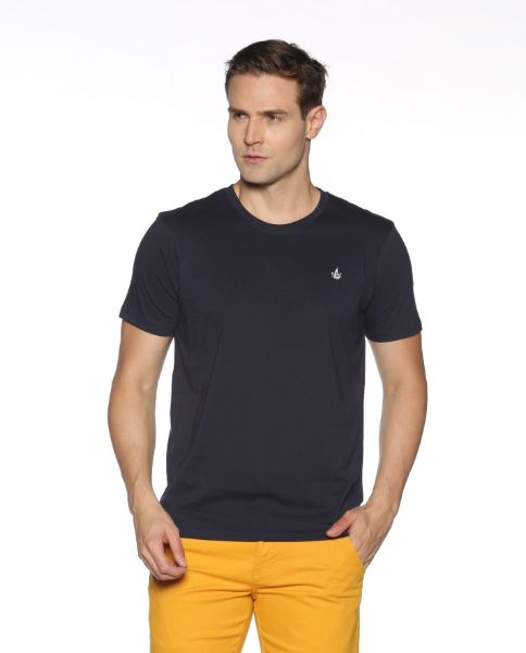 Image de T shirt coton bio-wash col rond 3 XL MARINE