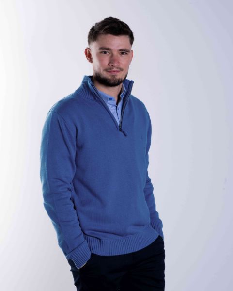 Image de Pull coton demi zip S CIEL