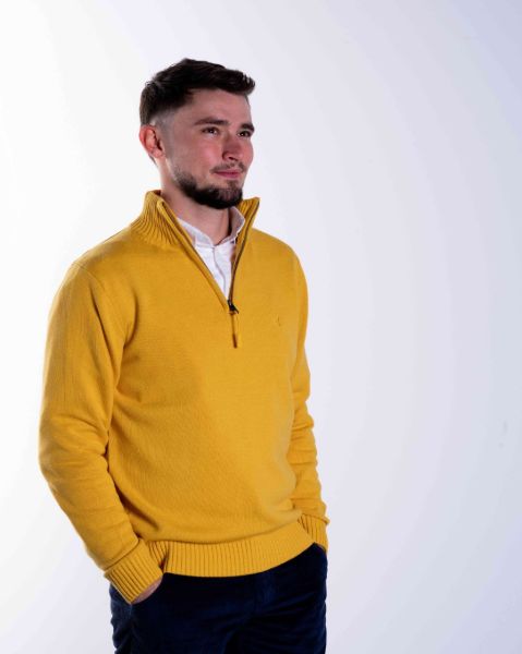 Image de Pull coton demi zip XL SAFRAN