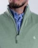 Image de Pull coton demi zip L CELADON