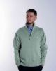 Image de Pull coton demi zip 2 XL CELADON