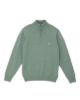 Image de Pull coton demi zip 3 XL CELADON