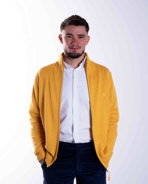 Image de Gilet coton grosses mailles L SAFRAN