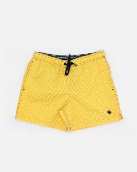 Image de Short de bain rayé XL JAUNE