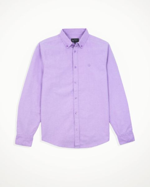 Image de Chemise regular fit Oxford unie 4 XL LILAS