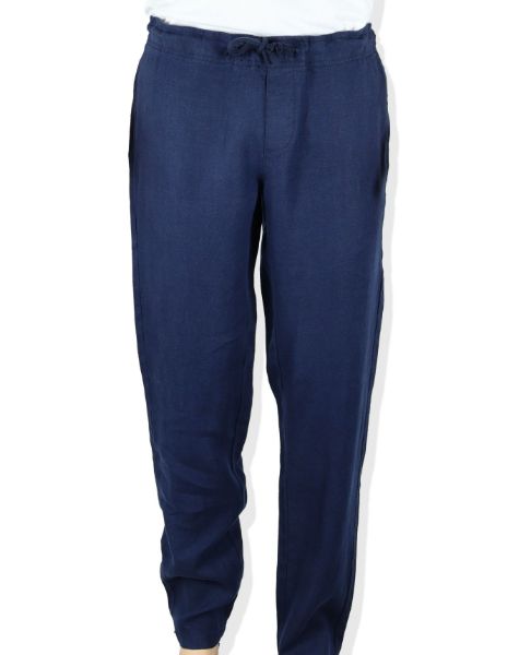 Image de Pantalon lin élastiqué XL MARINE