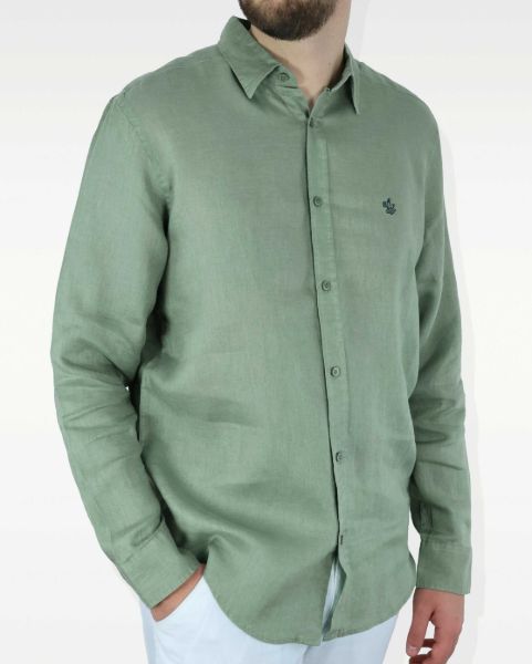 Image de Chemise lin unie S KAKI