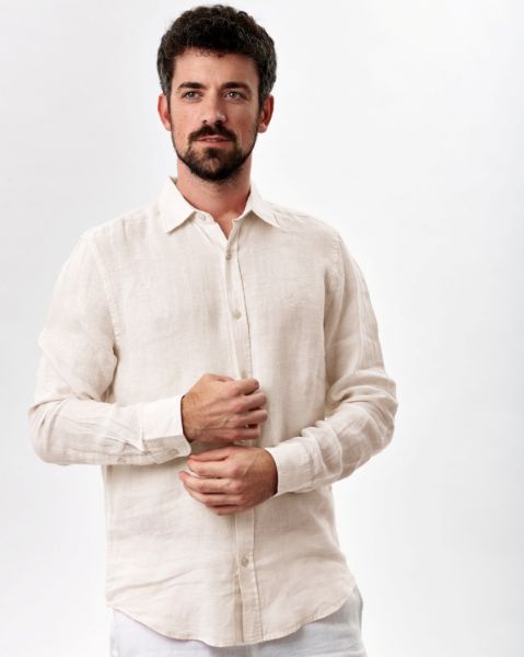 Image de Chemise lin unie M CREME