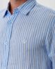 Image de Chemise lin manches longues rayée 4 XL CIEL