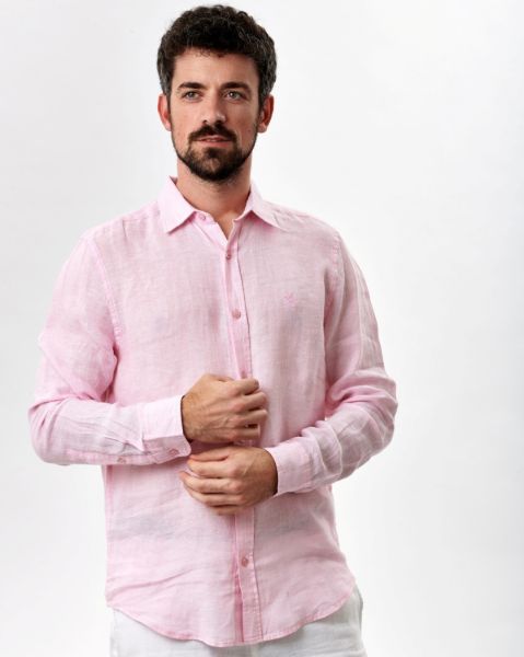 Image de Chemise en lin manches longues chinée L ROSE