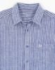 Image de Chemise en lin rayée manches courtes S MARINE