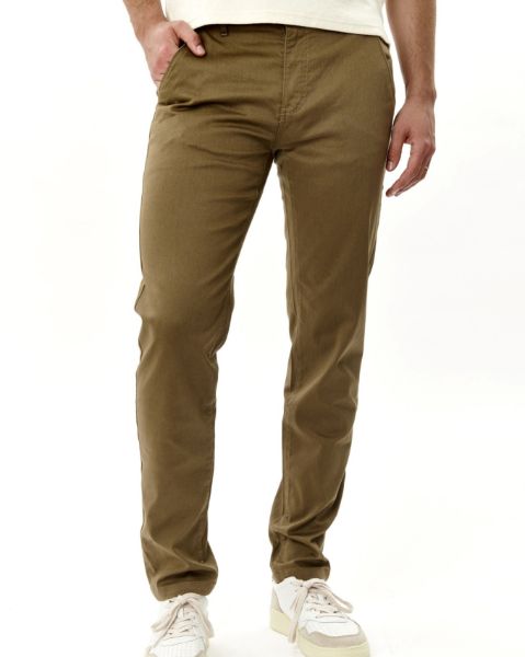 Image de Pantalon coton Lycra structuré 40 KAKI