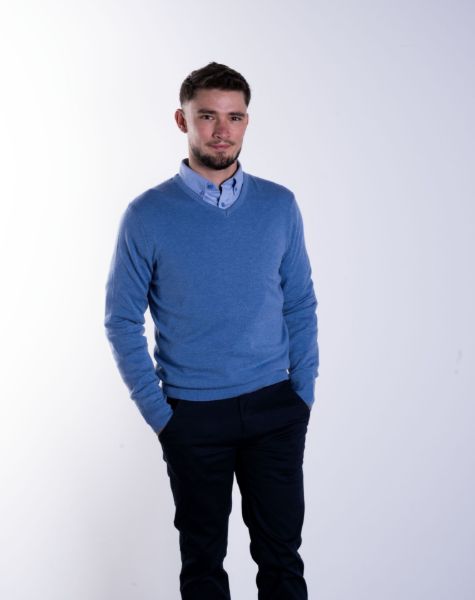 Image de Pull col V cahemire unité M CIEL