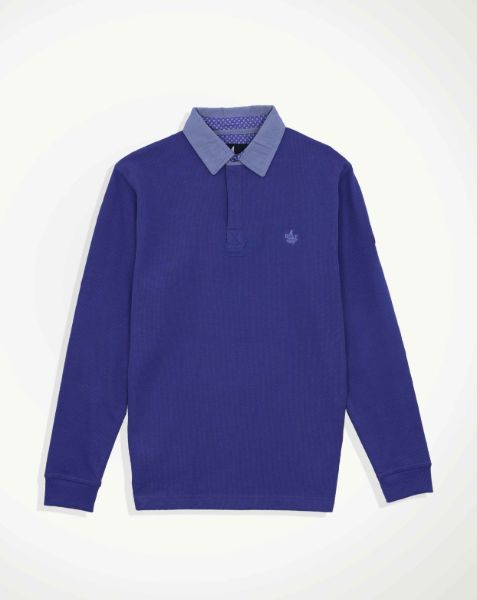 Image de Sweat shirt col polo col jeans 4 XL COBALT