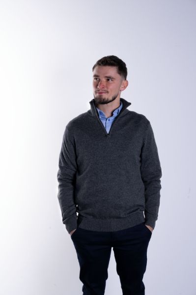 Image de Pull col camionneur cahemire unité 2 XL ANTHRACITE