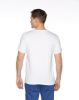 Image de T shirt coton bio-wash col V S BLANC