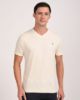 Image de T shirt coton bio-wash col V XL CREME