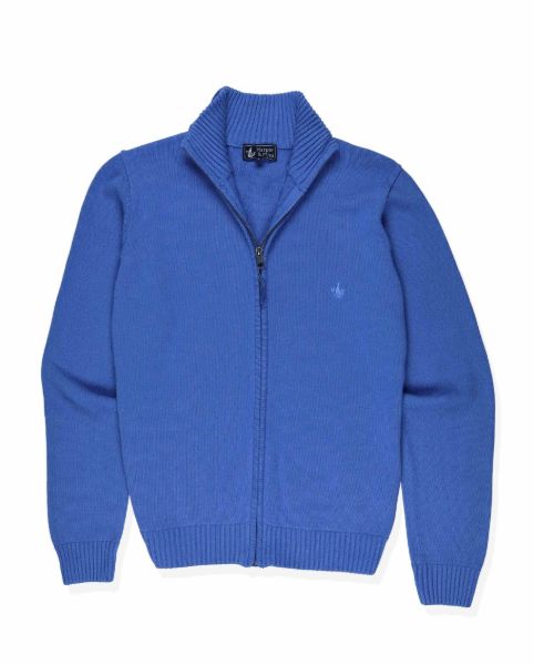 Image de Gilet coton grosses mailles 3 XL CIEL